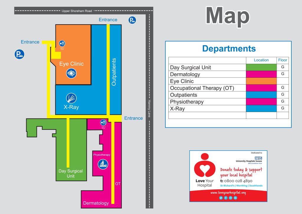 Map of Southlands Hospital