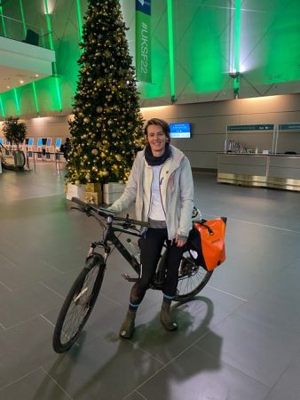 Bethan Davies arrives in Liverpool