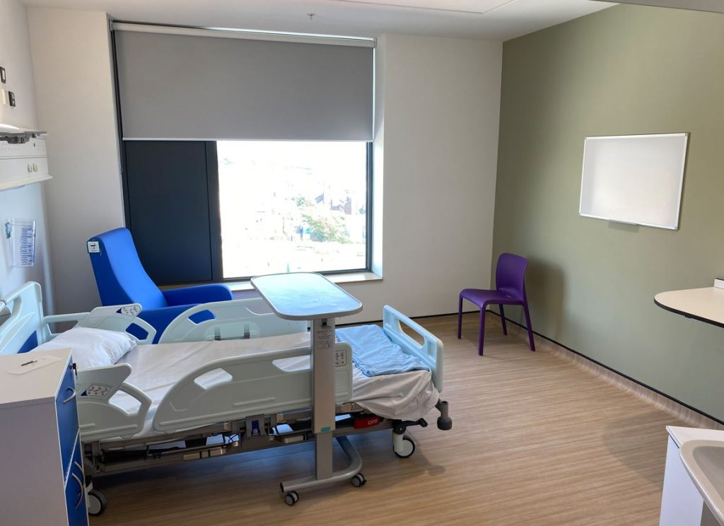 Single ensuite room in the Louisa Martindale Building