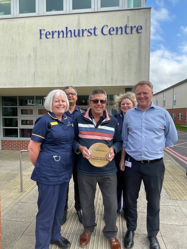 Fernhurst Centre staff with former patient John O'Sullivan.