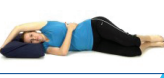 Person in the deep breathing position