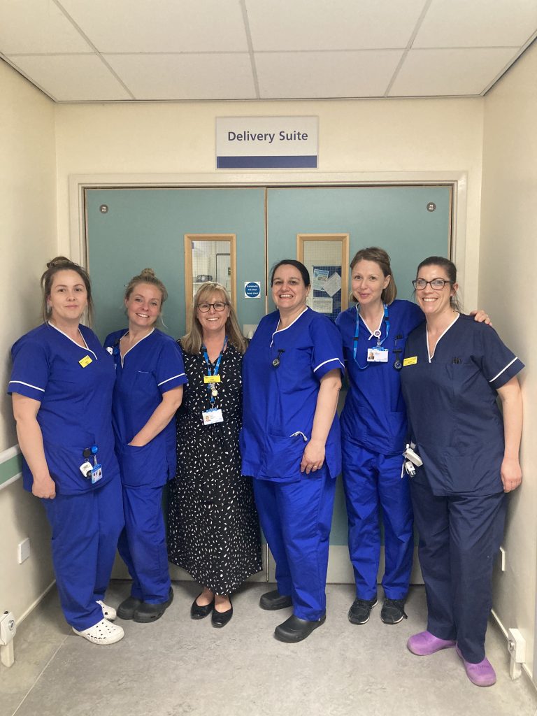 Image of midwives at the Delivery Suite in Worthing Hospital