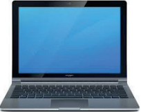 An open laptop