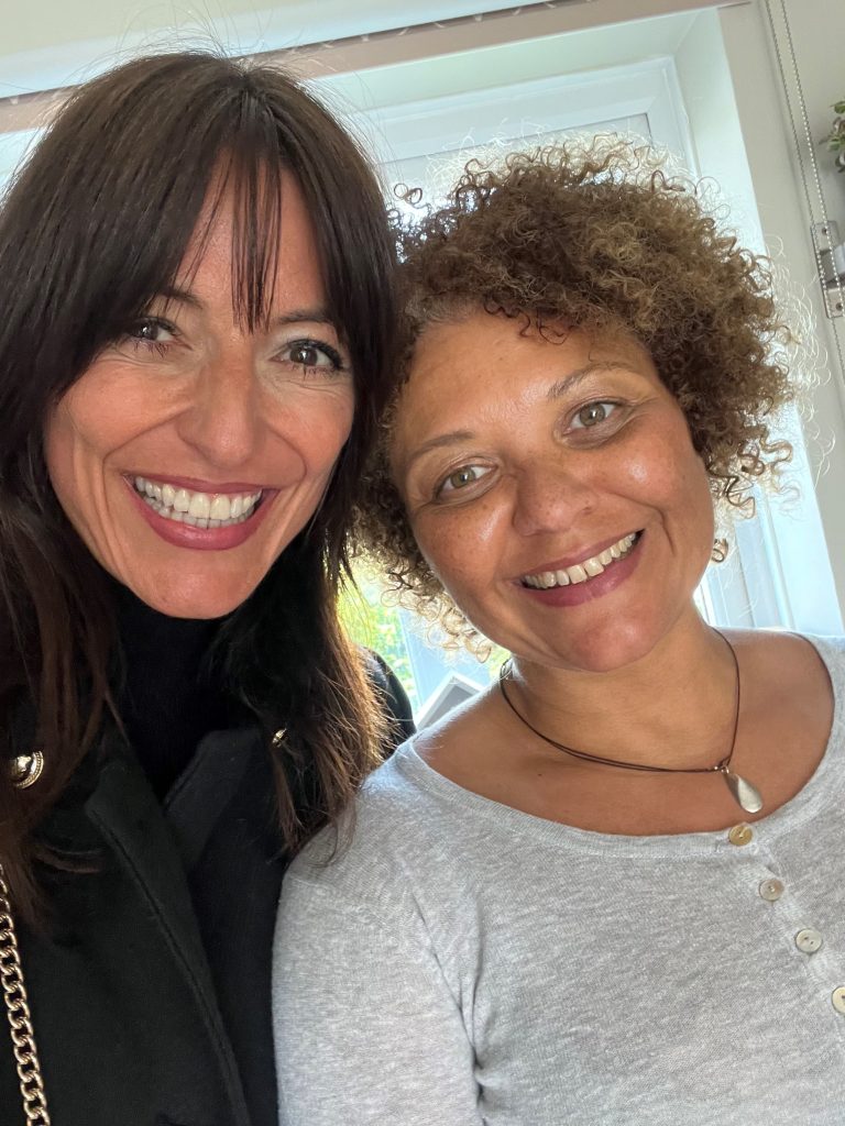 Rachel with Davina McCall