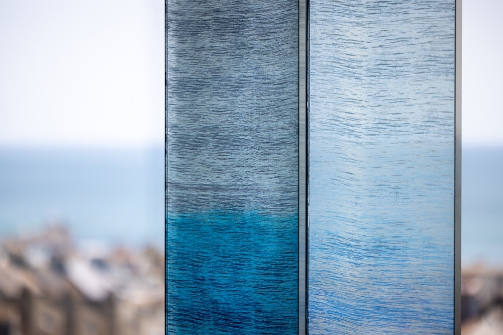 The sanctuary, glazed screen detail