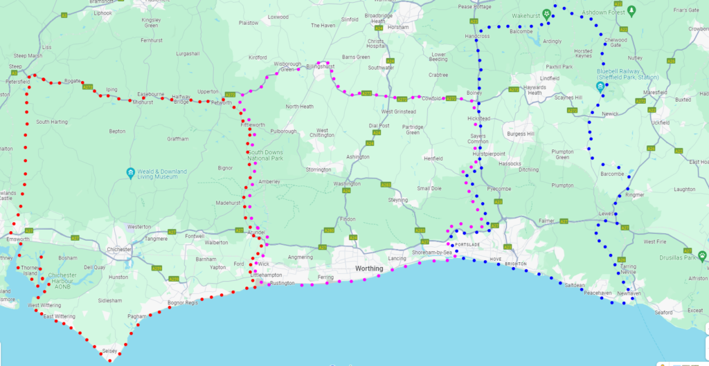 All Sites Catchment Boundary Map for voluntary services