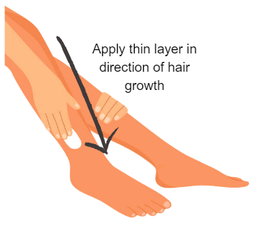 Image of emollient application