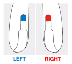 Second diagram showing how to open and close a hearing aid