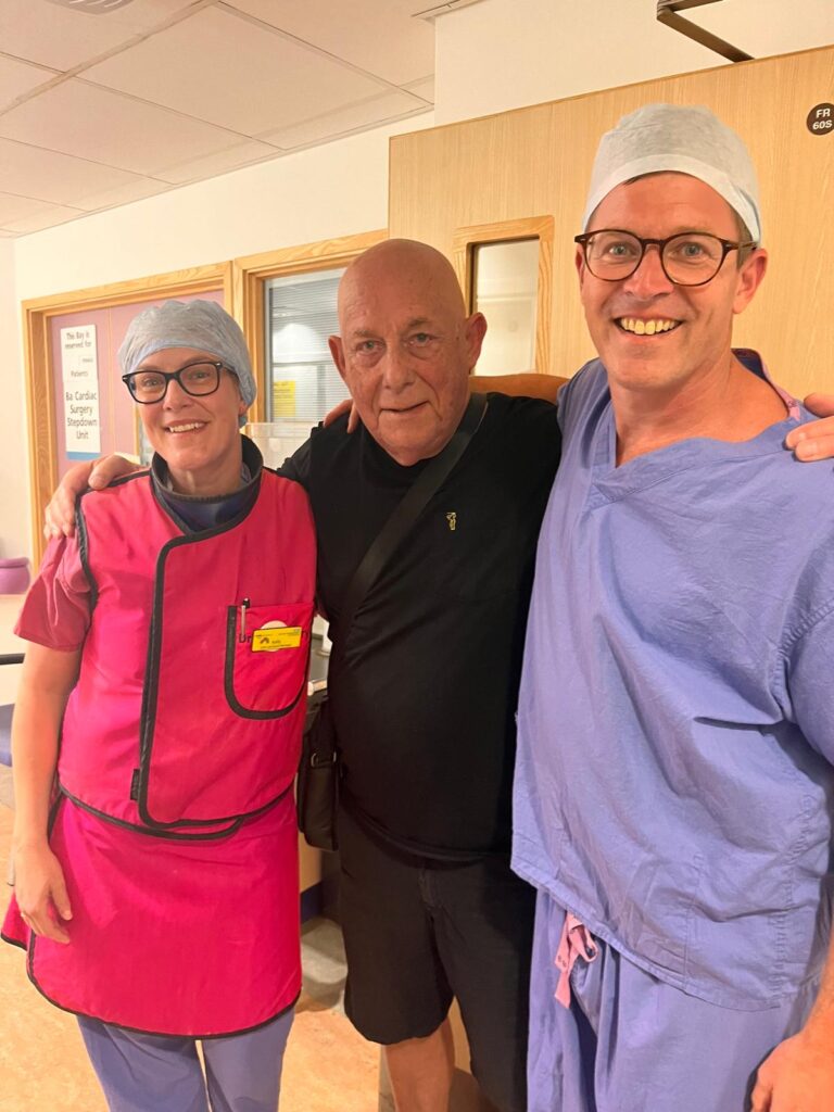 David the patient and cardiac team at RSCH