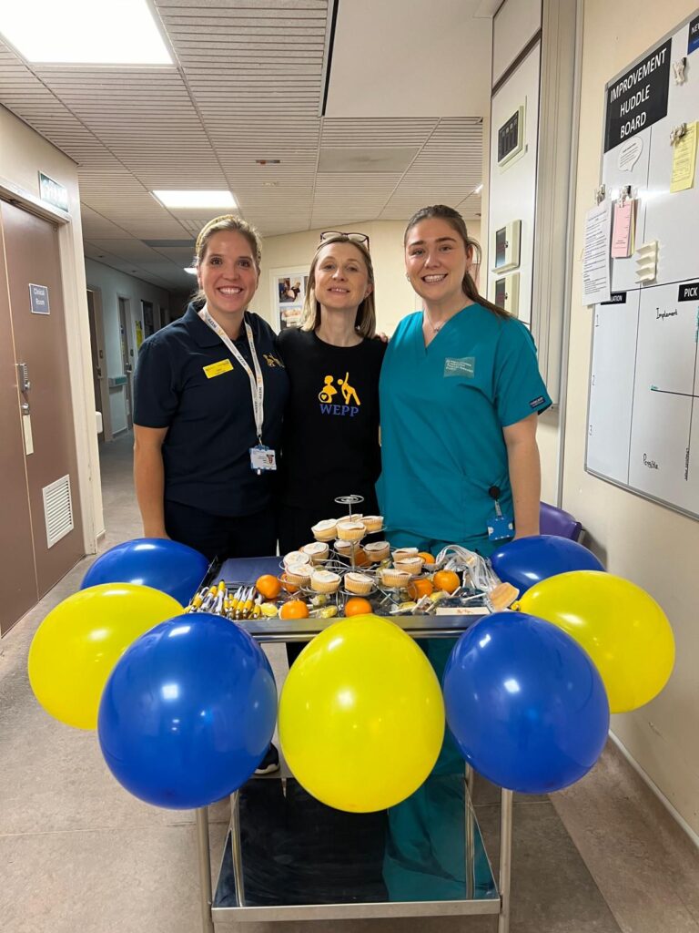 WEPP colleagues with their cake sale
