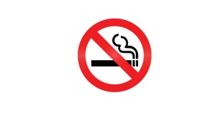 A cigarette symbol with a red line through it
