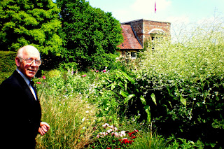Patient Charles Kerry in the garden