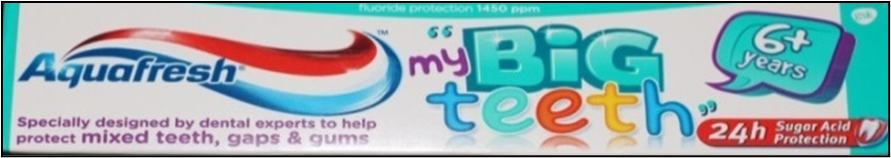 Aquafresh toothpaste