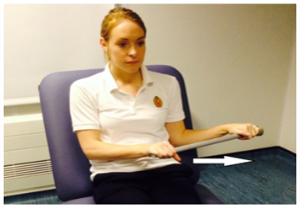 Supported arm rotation