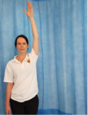 Raising your arm out to the side 