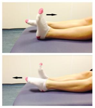 Pointing your foot up and down