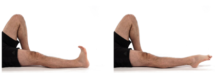 Image shows, keeping your toes and ankle moving regularly exercises.