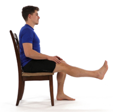 Slowly bend back to the starting position