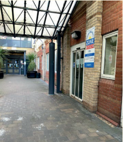 The entrance to the Centre