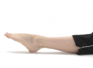 Image shows Ankle Movements move your toes away from you and then back towards you, only moving your ankle