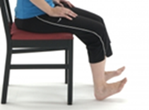 Image shows heel raises