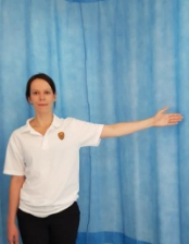 Raising your arm out to the side