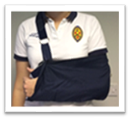 a broad arm sling