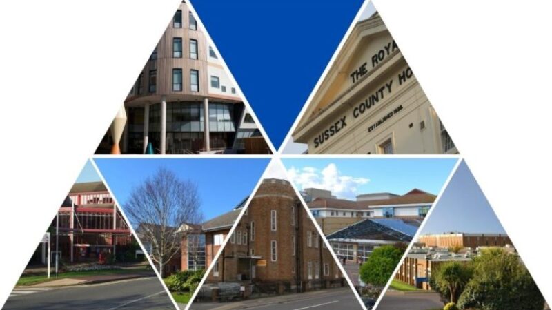 Collage of UHSussex hospital sites