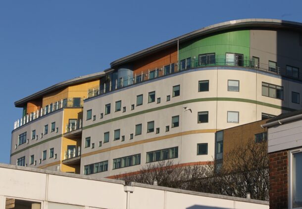 The front of the Royal Alexandra Children’s Hospital