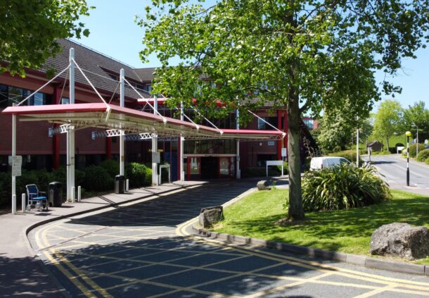 The front of Princess Royal Hospital