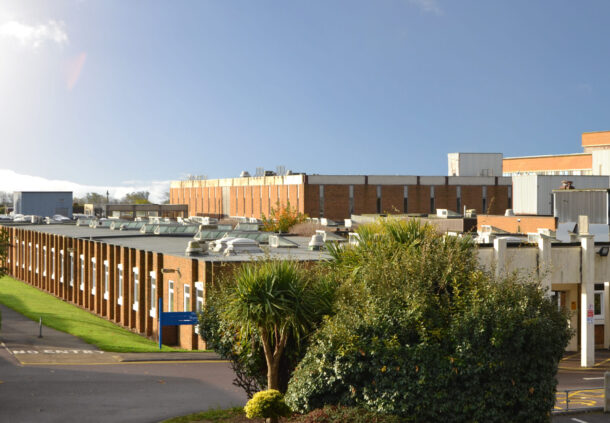 The exterior of Southlands Hospital