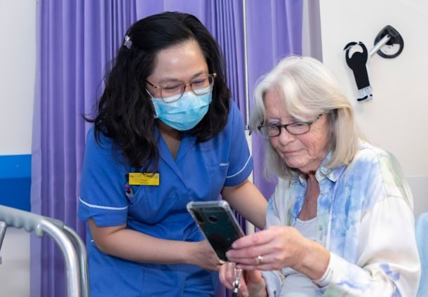 nurse with patient