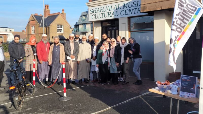 Hepatitis testing at mosque