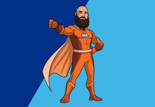 pride orange hero Connor Thompson