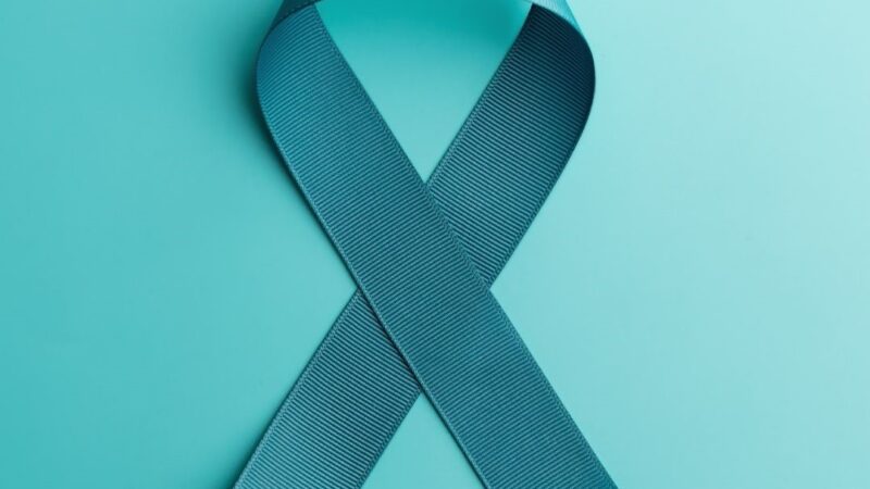 Green ribbon for Ovarian Cancer Awareness