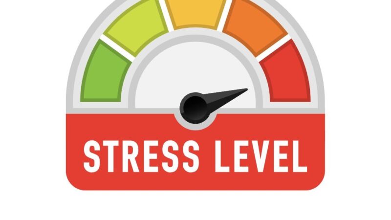 graphic of a monitor showing stress levels