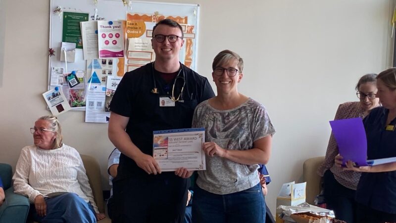 Jack Tulloch with Karen